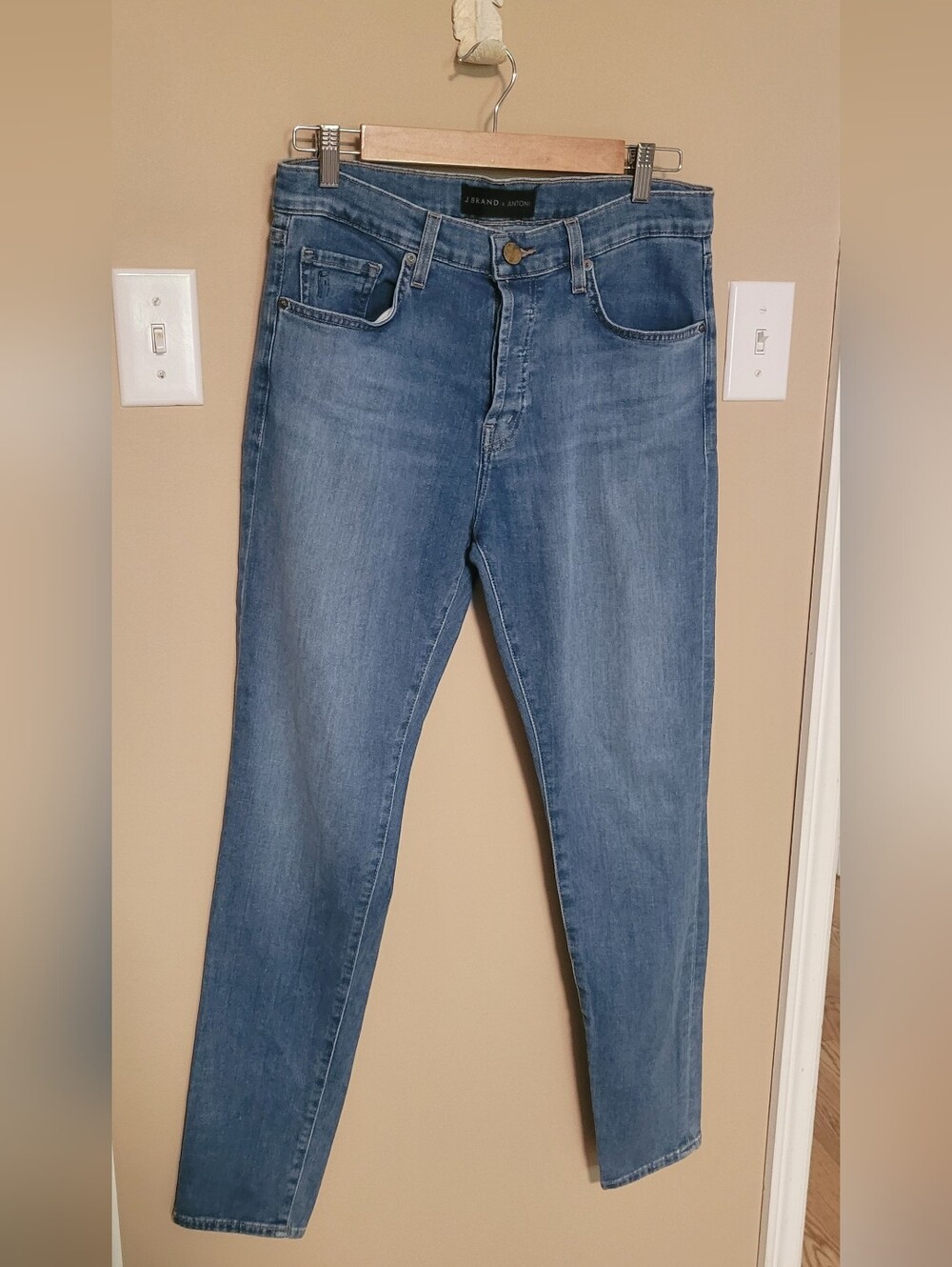 J Brand Blue High Waisted Skinny Jeans